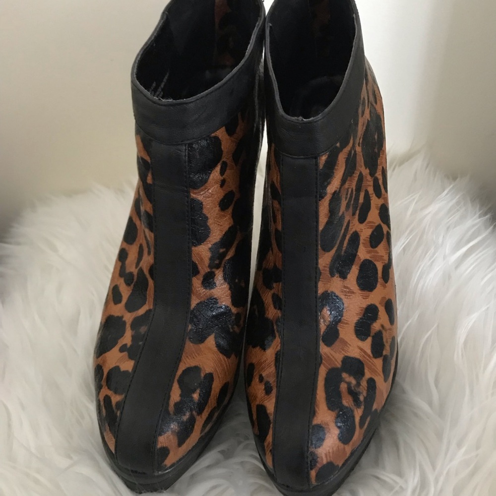 Leopard Print Booties - image 3
